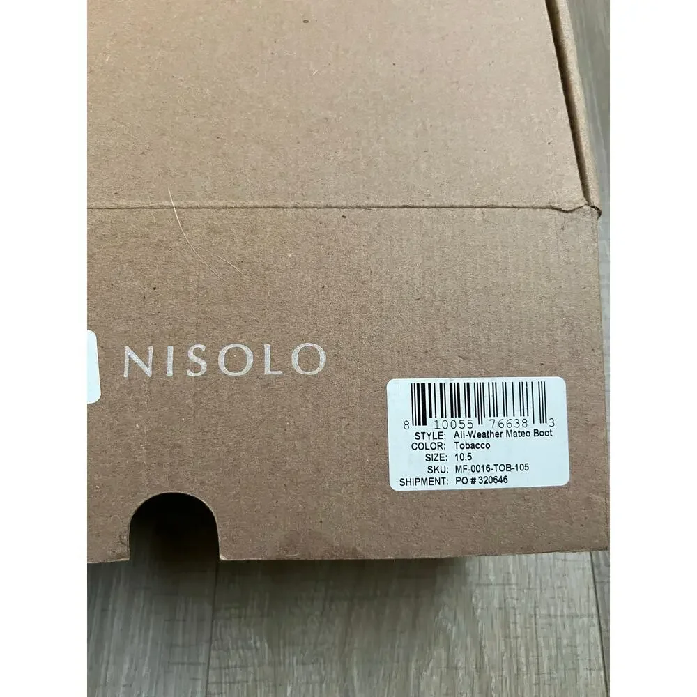 NEW Nisolo All Weather Mateo Boot Tobacco Leather - Picture 8 of 11